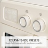 image:imageMartha Stewart French Door Air Fryer Toaster Oven Combo 34QT Countertop Convection 12in1 Bake Broil Roast Fits 12 PizzaDehydrate5 Accessories Air Fry Basket Stainless Steel Linen CreamLinen Cream